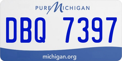 MI license plate DBQ7397