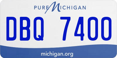 MI license plate DBQ7400