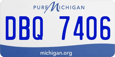 MI license plate DBQ7406
