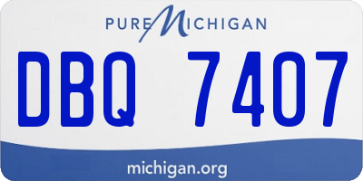 MI license plate DBQ7407