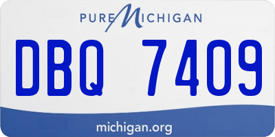 MI license plate DBQ7409