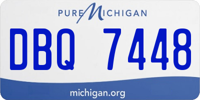 MI license plate DBQ7448
