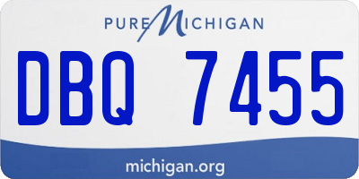 MI license plate DBQ7455