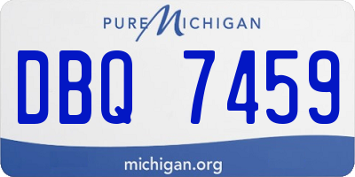 MI license plate DBQ7459
