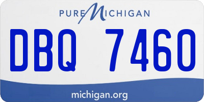 MI license plate DBQ7460