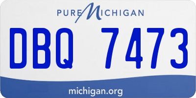 MI license plate DBQ7473
