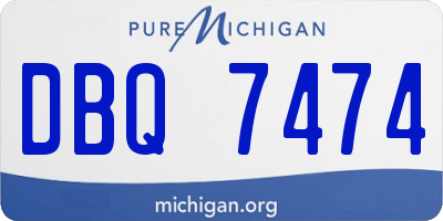 MI license plate DBQ7474