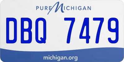 MI license plate DBQ7479