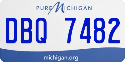 MI license plate DBQ7482