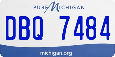 MI license plate DBQ7484