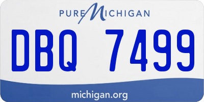 MI license plate DBQ7499