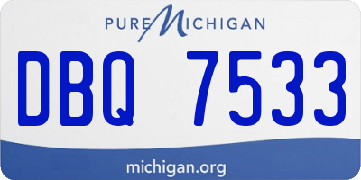 MI license plate DBQ7533