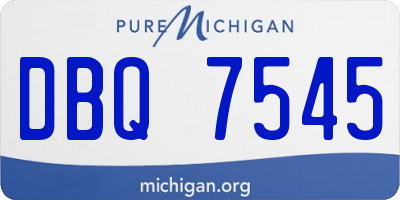 MI license plate DBQ7545
