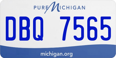 MI license plate DBQ7565