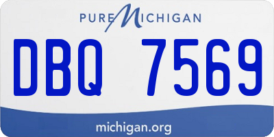 MI license plate DBQ7569