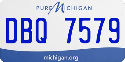 MI license plate DBQ7579