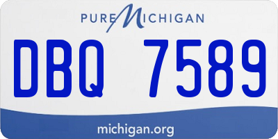 MI license plate DBQ7589