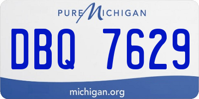 MI license plate DBQ7629