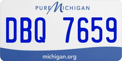 MI license plate DBQ7659