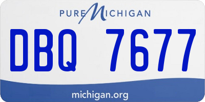 MI license plate DBQ7677