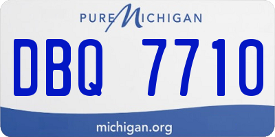 MI license plate DBQ7710