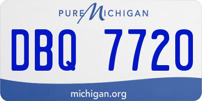 MI license plate DBQ7720