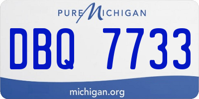 MI license plate DBQ7733