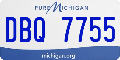 MI license plate DBQ7755