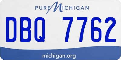 MI license plate DBQ7762