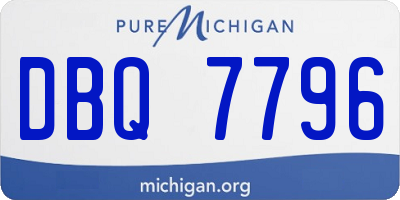 MI license plate DBQ7796