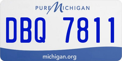 MI license plate DBQ7811