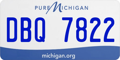 MI license plate DBQ7822