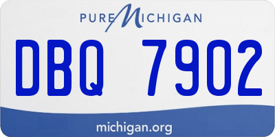 MI license plate DBQ7902