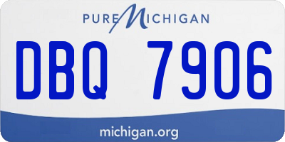 MI license plate DBQ7906