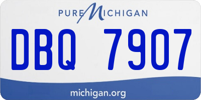 MI license plate DBQ7907
