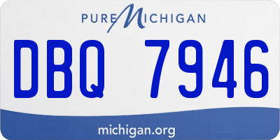 MI license plate DBQ7946