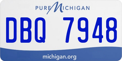 MI license plate DBQ7948