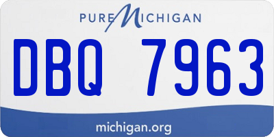 MI license plate DBQ7963