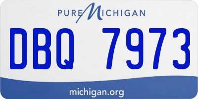 MI license plate DBQ7973