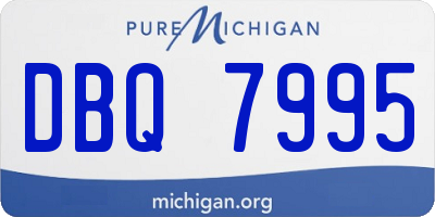 MI license plate DBQ7995