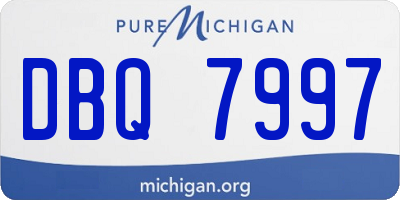 MI license plate DBQ7997