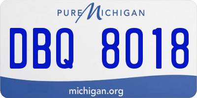 MI license plate DBQ8018