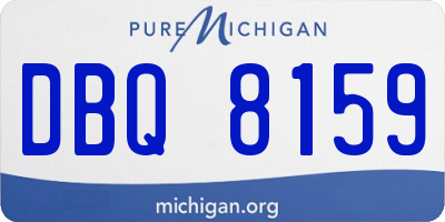 MI license plate DBQ8159