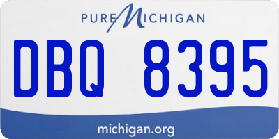 MI license plate DBQ8395