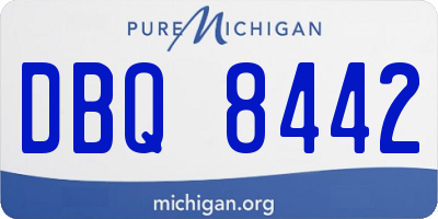 MI license plate DBQ8442