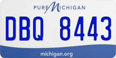 MI license plate DBQ8443