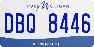 MI license plate DBQ8446