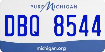 MI license plate DBQ8544