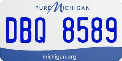 MI license plate DBQ8589