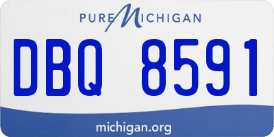 MI license plate DBQ8591